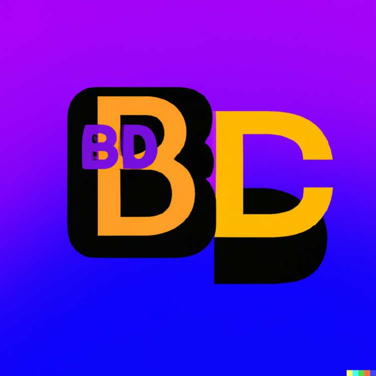 DALL·E 2023-04-07 01.22.22 - A icon with the letters _BCD_, kind of like impressionistic rendition of bitcoin logo and MTV logo..png